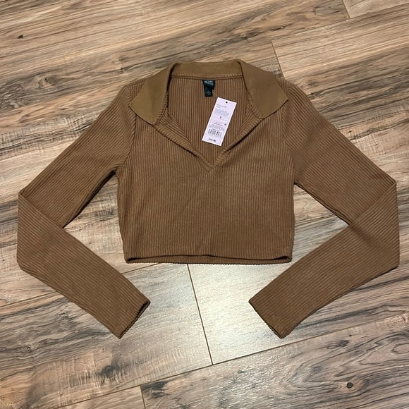 Wild Fable Women’s Tan Crop top Size Small - Picture 1 of 2